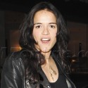 Michelle Rodriguez Eats At Madeo