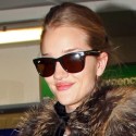 Rosie Huntington-Whiteley Lands At Heathrow