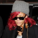 Rihanna Touches Down In Milan, Italy