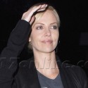 Charlize Theron At The Lakers Game