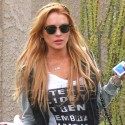 Lindsay Lohan Rocks A Headband