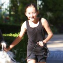 Noah Cyrus Walks The Dog Near Her Home