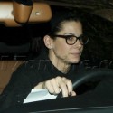 Sandra Bullock Sports Thick-Framed Glasses