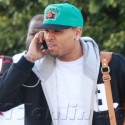 Chris Brown Hangs Out With Friends In West Hollywood