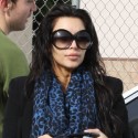 Kim Kardashian Rushes To The Studio With Wet Hair