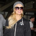 Paris Hilton Arrives At LAX