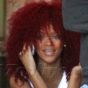 Rihanna And Her Red 'Fro At Brunch