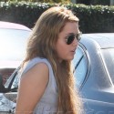 Miley Cyrus Rocks Short Shorts In Toluca Lake