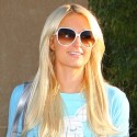 Paris Hilton Stops By Recording Studio