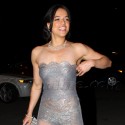 Michelle Rodriguez Dons A See-Thru Dress
