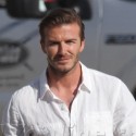 David Beckham Plays Soccer  At Pepsi Commercial Shoot
