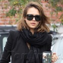 Jessica Alba Steps Out In Socks And ... Peep Toes?!