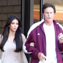 Kim Kardashian Steps Out With Her Step-Dad Bruce