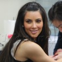 Kim Kardashian At The Nail Salon