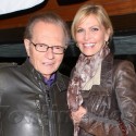 Larry King And Wife Shawn Grab A Bite At Red O