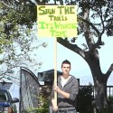 Charlie Sheen Inspires A Supporter To Protest Outside His Home