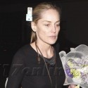 Sharon Stone Has A Birthday Dinner At Red O