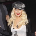 Christina Aguilera Takes In A Concert With Matt Rutler