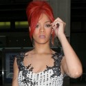 Rihanna Looks Red Hot