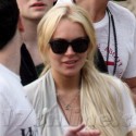 Lindsay Lohan Takes Her Family To Magic Mountain