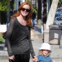Marcia Cross And Savannah Hang Out In Brentwood