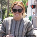 Miley Cyrus Shops In A Huge Poncho