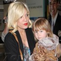 Tori Spelling Totes The Kids Back To LAX