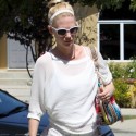January Jones Shows Her Baby Bump