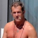 Mel Gibson Goes Topless In Cannes