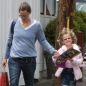 Jen Garner And Violet In Brentwood Country Mart. 