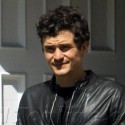 Orlando Bloom Leaving Friend's Jumps On Ducati