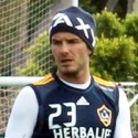 David Beckham Hits The Field For Soccer Practice