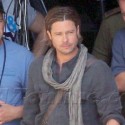Brad Pitt On The Set Of World War Z