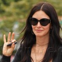 Courteney Cox Waves Hello