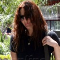 Drew Barrymore Steps Out Sporting Dark Red Hair