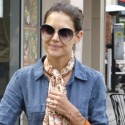 Katie Holmes Looks Happy On Her Way To Urth Cafe For Lunch