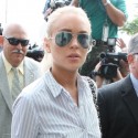 Lindsay Lohan Arrives At Airport Courthouse