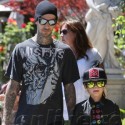 Travis Barker Kicks It With The Cool Kids
