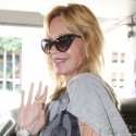 Melanie Griffith Catches A Plane