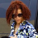Rihanna Shows Off A Funky 'Do