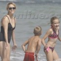Reese Witherspoon And The Kids Go For A Swim
