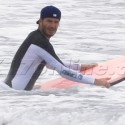 David beckham Hits The Waves With His Boys In Malibu