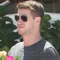 Liam Hemsworth Picks Up Fresh Flowers In LA
