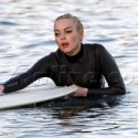 Lindsay Lohan Surfs And Smokes In Malibu