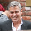 George Clooney Shoots A Commercial For Mercedes