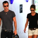 Justin Theroux And Jennifer Aniston Hit The Spa