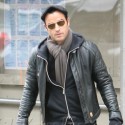 Justin Theroux Shops At Duane Reade in NYC