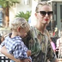 Karolina Kurkova Takes Son Tobin To The Grove