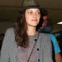 Marion Cotillard With Her Baby At LAX