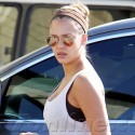 Jessica Alba Works It Out In West Hollywood